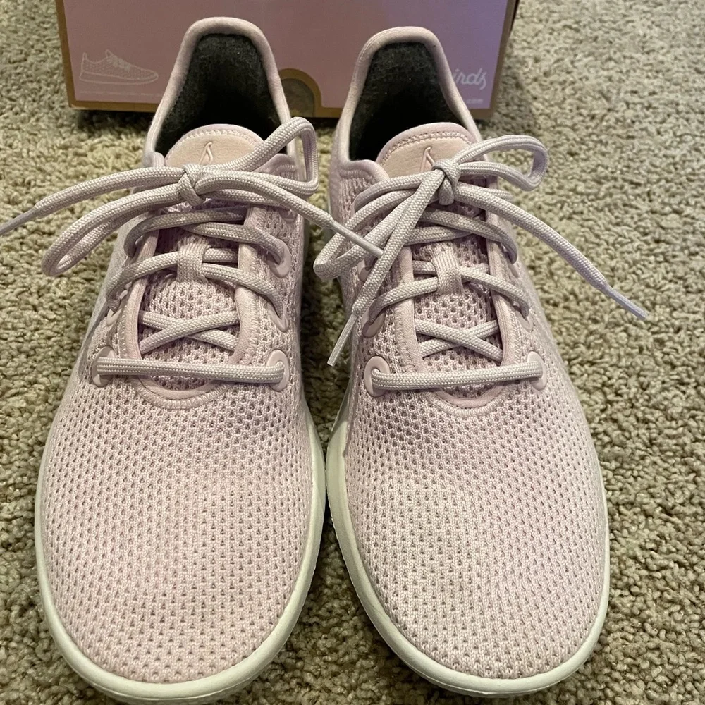 Allbirds Womens Tree Runner Lilac (White Sole) Running Shoes Size 9 - Picture 7 of 8